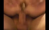 Hot babe pooping while riding erect dick