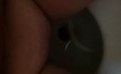 Chubby girl shitting a big one
