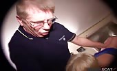 Mature man fucking two girls