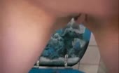 Blonde babe shitting 
