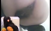 Hidden camera caught a sexy teen shitting