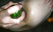 Cucumber into his shitty ass