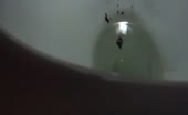 Step sister shitting in toilet