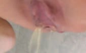 Amateur girl peeing with pressure