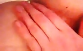 Fingering cunt while pooping in toilet