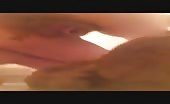 Asian babe shitting hard on a dildo, asshole prolapsed
