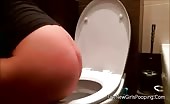 Brunette Italian girl shitting