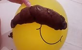 Shitting on a balloon