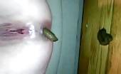 Creampied wife shitting