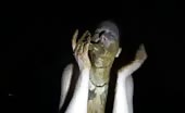Real scat blowjob in public