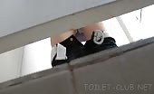Spying on a girl pooping