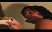 Busty brunette shits in bathtub