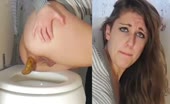 Same girl shitting many times