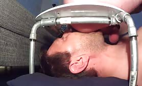 Licking his best friends asshole while jerking off