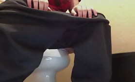 Teen boy shitting a lot in the toilet