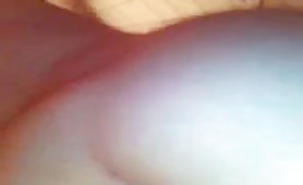 Amateur MILF pooping a big one in close up