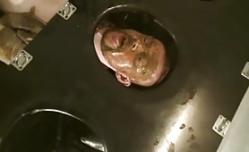 Nasty army guys eating poop