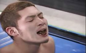 Japanese gay scat orgy