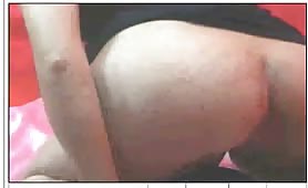 Young babe shitting into a bucket on live webcam