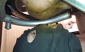 Two gay guys smearing poop on each other