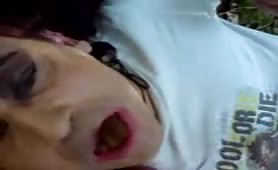 Redhead tranny sucking that shitty cock