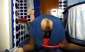 Rip his clothes to poop on the floor