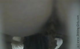 Caught pooping in a public bathroom