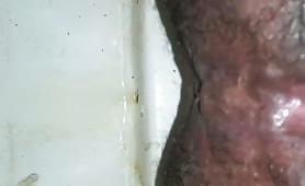 Black guy shitting a lot