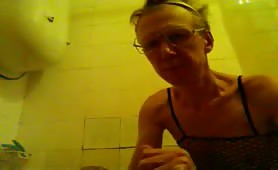 Teen boy eating a tiny piece of poop
