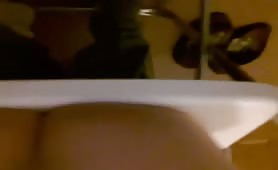 Fart on a plastic chair