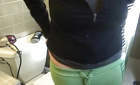 Two girls wiping their nasty butts