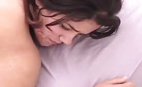 Hot babe doing enema for the first time