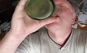 Trying to swallow a hard turd