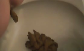 Chubby woman shitting a lot