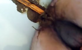 Fucking his scat ass