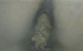 Hidden camera in public bathroom