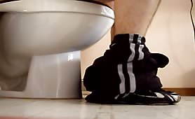 Mature man pooping a lot