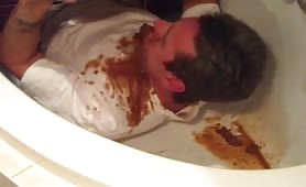 Scat diarheea on her husband