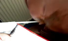 Big ass on a dildo