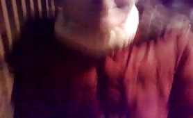 Sucking a big turd
