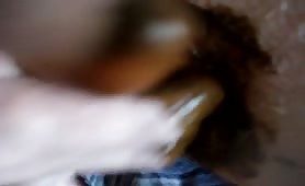 Dildo in her asshole