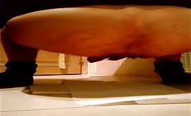 Long poop on white napkin