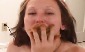 Sexy rimjob with crap