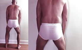 Crap in his white undies