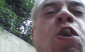 Trying to swallow a turd