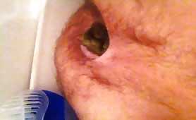A hairy asshole in close up
