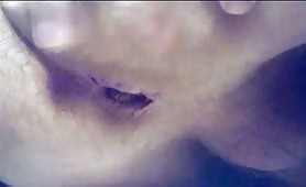 Long brown turd in close up