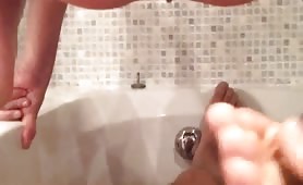 Mistress shitting on her slave