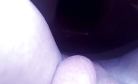 Tiny poop from his ass