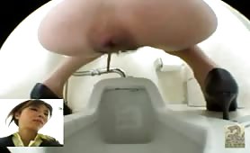 Hairy girl on hidden camera